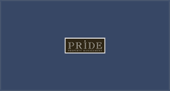 Desktop Screenshot of pridepropertymanagement.com